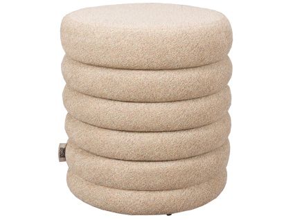 Béžová bouclé stolička DUTCHBONE FERN 37 cm