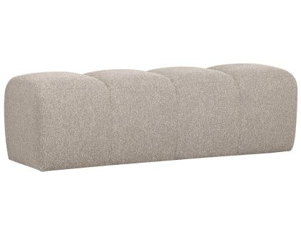 Béžová bouclé lavice Zuno 160 cm