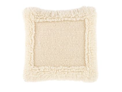 Bílý bavlněný polštář Ullie 50 x 50 cm