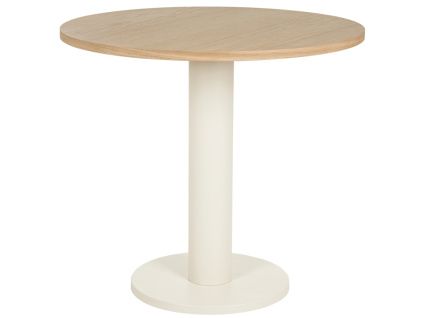 Bílý dubový bistro stolek Sool 80 cm