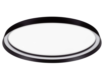 Černé kovové stropní LED světlo Nova Luce Ormi 60 cm