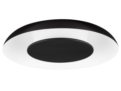 Černobílé kovové stropní LED světlo Nova Luce Epos 40 cm