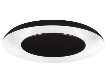Černobílé kovové stropní LED světlo Nova Luce Epos 60 cm