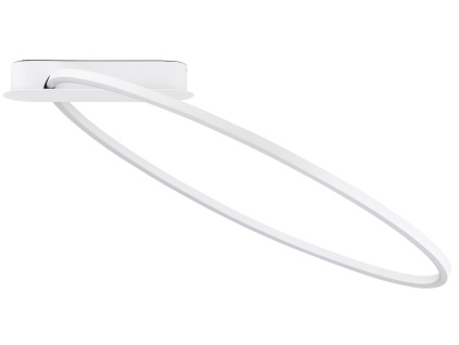 Bílé kovové stropní LED světlo Nova Luce Kiklos 64 cm