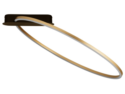 Zlaté kovové stropní LED světlo Nova Luce Kiklos 64 cm