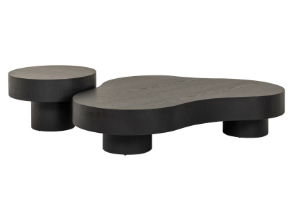 Set dubových konferenčních stolků Bogor 143x95/60 cm