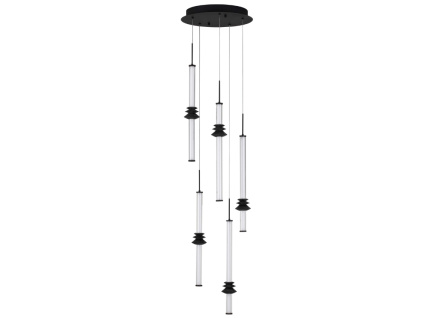 Černé závěsné LED světlo Nova Luce Atmosfera II. 35 cm