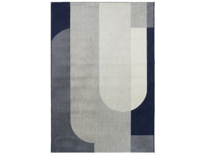 Bílo-modrý koberec Madera 160 x 230 cm