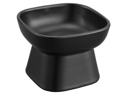 Černá keramická miska pro psy Yamazaki Tower 8 cm