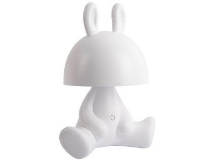 Bílá plastová dětská LED lampa BunBun 27 cm