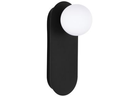 Černé kovové nástěnné světlo Nova Luce Blob