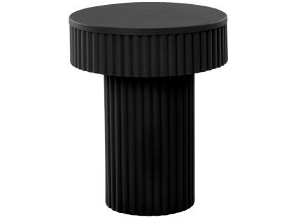 Černý kovový odkládací stolek WINTON 36 cm