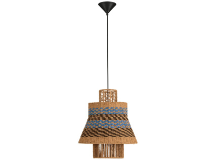 Modré závěsné světlo Copos 40 cm