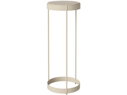 Béžový kamenný podstavec Drum 28 cm