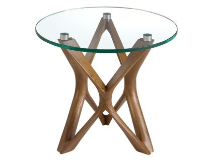 Skleněný odkládací stolek Angel Cerdá No. 2127, 50 cm