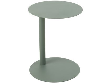 Zelený kovový odkládací stolek J-line Ferra 40 cm