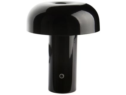 Černá kovová nabíjecí stolní LED lampa RAGGE