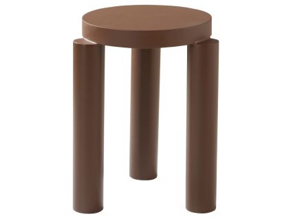 Hnědý kovový odkládací stolek SALA 36 cm