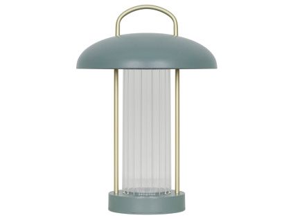 Zelená kovová stolní LED lampa Mirano