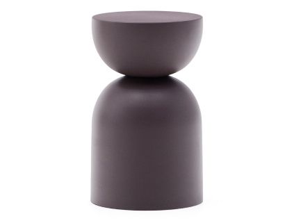 Fialový kovový odkládací stolek Kave Home Rachell 30,5 cm
