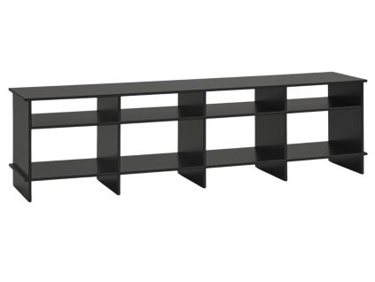 Černý lakovaný TV stolek Teulat Inari 180 x 40 cm