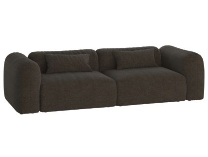 Bouclé pohovka Yaro 263 cm