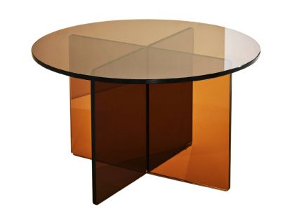 Skleněný konferenční stolek IRIS 60 cm