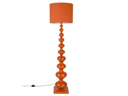 Kovová stojací lampa When Orange is King 150 cm