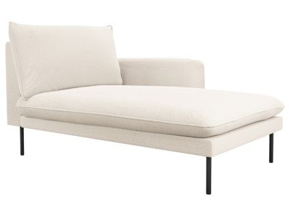 Béžová bouclé lenoška Vienna 170 cm, pravá