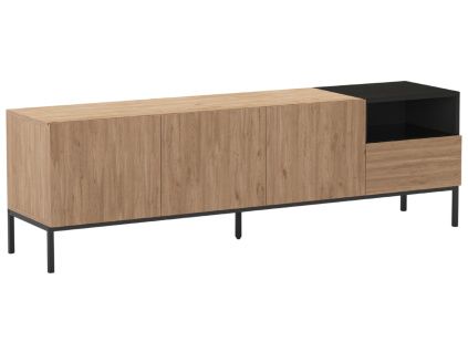 TV stolek Cailin 180 x 40 cm s dřevěným dekorem