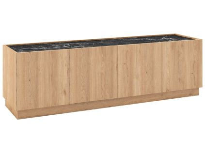 TV stolek Dione 160 x 41,8 cm s dubovým dekorem