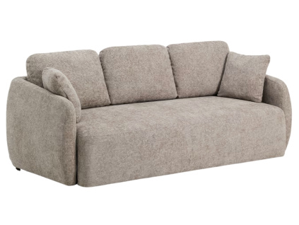 Hnědošedá rozkládací pohovka Kave Home Laira 218 cm