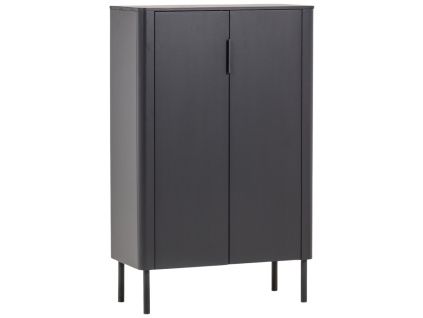 Černá dřevěná komoda Gunnar 135 x 85 cm