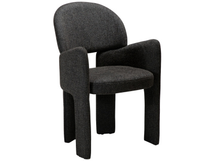 Černá bouclé jídelní židle DAN-FORM Aole