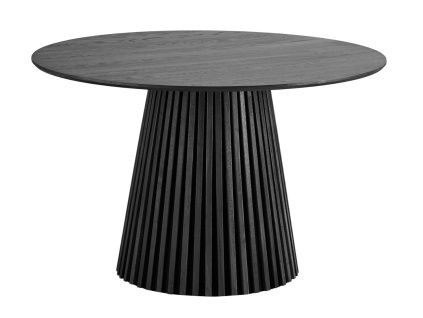 Černý dubový jídelní stůl Osaka 120 cm