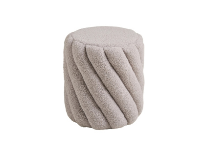 Šedý taburet Sansa 38 cm