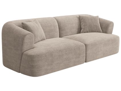 Béžová manšestrová trojmístná pohovka Cosmopolitan Design Campi 220 cm