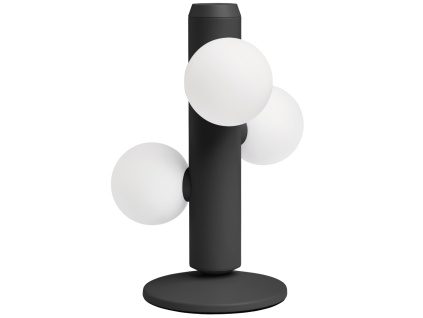 Černá kovová stolní lampa Kaktee