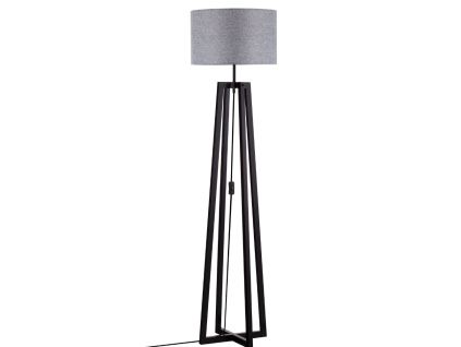 Šedá stojací lampa Artis 165 cm