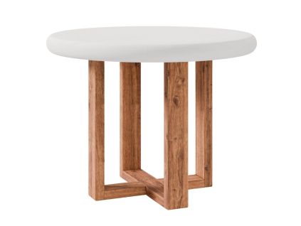 Bílý jídelní stůl Somcasa Violette 100 cm