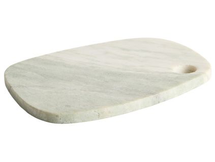 Bílé mramorové servírovací prkénko Kave Home Erefi 29 x 23 cm