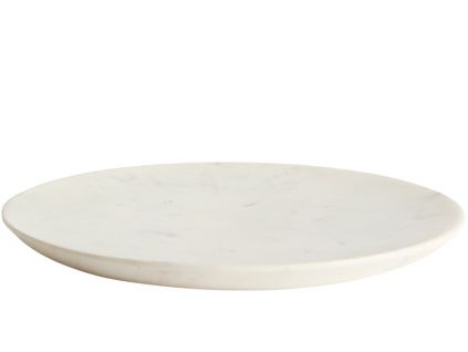 Bílý mramorový talíř Kave Home Erefi 30 cm