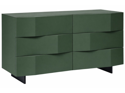 Olivově zelená komoda Marco Barotti Linea Diamond 120 x 45 cm