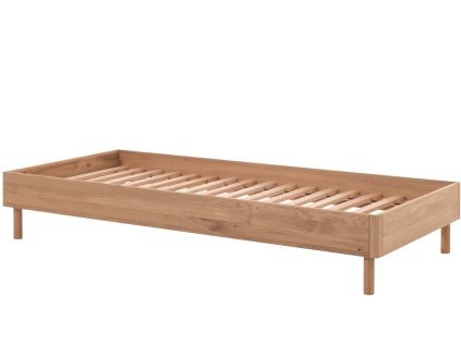 Dubová postel Vipack Forrest 90 x 200 cm
