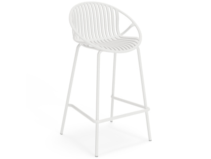 Bílá plastová barová židle Tristan 90 cm