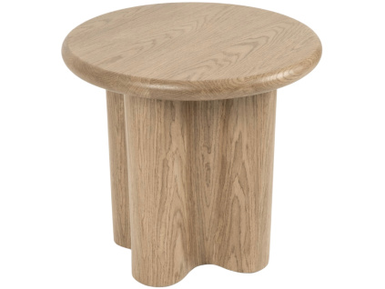 Dubový odkládací stolek Mateo ø 50 cm
