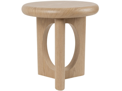 Dubový odkládací stolek Arnaud ø 50 cm
