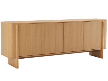 Komoda Sydney 203 x 42 cm s dubovým dekorem