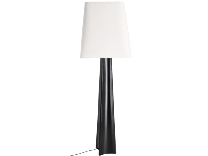 Černo - bílá stojací lampa Bizzotto Tripura 151 cm