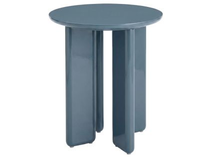 Modrý lakovaný odkládací stolek ED 45 cm